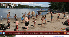 Desktop Screenshot of forestrockresort.com