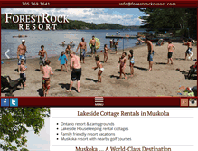 Tablet Screenshot of forestrockresort.com